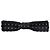 Dolce & Gabbana Papillon regolabile in seta a pois neri da uomo - vista 3