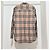 Camicia Burberry a quadri beige in cotone - vista 3