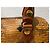 MCM Bolsa Mini Boston Visetos Cognac - vista 5
