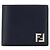 Fendi Square FF Wallet Blue Leather - view 4