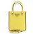 Prada Yellow Brushed Tote Bag