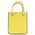 Prada Yellow Brushed Tote Bag - view 3