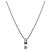 Dior Collana di perle argentata verticale