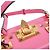 Valentino Borsa Tote Rockstud Box in pelle rosa - vista 10