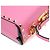 Valentino Borsa Tote Rockstud Box in pelle rosa - vista 7