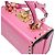 Valentino Borsa Tote Rockstud Box in pelle rosa - vista 8
