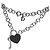 Dior Bracelete de Prata com Cadeado de Coração e Chave em Zircónia - vista 4
