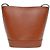 Céline Bolsa de Ombro Bucket Quai de la Seine Brown - vista 3