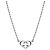 Gucci Collana in argento con cuori intrecciati