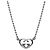 Gucci Collana in argento con cuori intrecciati