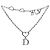 Dior Pulsera Heart Cubic Silver