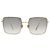 Occhiali da sole quadrati Dior Oro Metallo - vista 5