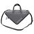 Balenciaga Borsa Duffle Small Triangle in vitello grigio - vista 2
