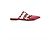 Valentino Rockstud Flat Mule Rot Leder
