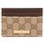 Tarjetero Gucci Plaque Marrón Canvas - vista 3