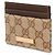 Tarjetero Gucci Plaque Marrón Canvas - vista 4