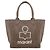 Borsa tote piccola Isabel Marant Dark Khaki in cotone