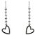 Gucci Pendientes Bold Heart Silver - vista 2