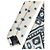 Dolce & Gabbana Cravatta regolabile geometrica blu e off white da uomo