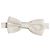Dolce & Gabbana Men Off White Silk Adjustable Neck Papillon Bow Tie - view 2