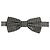 Dolce & Gabbana Men Gray Silk Patterned Adjustable Neck Papillon Bow Tie - view 4