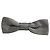 Dolce & Gabbana Men Gray Silk Patterned Adjustable Neck Papillon Bow Tie