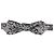 Dolce & Gabbana Men Gray Abstract Silk Adjustable Neck Papillon Bow Tie - view 3