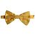 Dolce & Gabbana Men Yellow % Silk Adjustable Neck Papillon Bow Tie