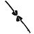 Dolce & Gabbana Verstellbare Fliege Black Silver % Silk - Ansicht 2