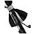 Dolce & Gabbana Verstellbare Fliege Black Silver % Silk - Ansicht 5