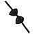 Dolce & Gabbana Men Black Patterned Adjustable Neck Papillon Bow Tie - view 2