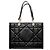 Dior Borsa Tote in pelle nera