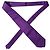 Dolce & Gabbana Verstellbare Damen-Krawatte aus violettem Polyester-Satin - Ansicht 4