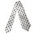 Dolce & Gabbana Corbata ajustable para mujer de seda blanca estampada