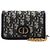 Dior Borsa a tracolla e spalla Oblique Montaigne Nano Pouch con catena dorata