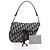 Dior Bolso Saddle Oblique Jacquard Azul