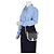 Céline Borsa a tracolla Medium White Triope Canvas - vista 16