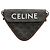 Céline Pequena mala tiracolo triangular em tela com estampado Triomphe