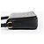 Prada Bolsa Tiracolo Flap Vitello Medium Preta Dourada - vista 5