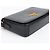 Prada Bolsa Tiracolo Flap Vitello Medium Preta Dourada - vista 8