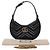 Gucci Borsa a spalla mini GG Marmont a mezzaluna nera