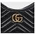 Gucci Borsa a spalla mini GG Marmont a mezzaluna nera - vista 3