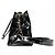 Chanel Bolsa de ombro bucket em verniz preto - vista 2