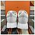 Hermès Sneakers Bouncing da donna in mesh bianco - vista 5