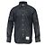 Thom Browne Denim Hemd mit Armbändern Navy