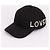 Gucci Cappellino da baseball nero ricamato Loved - vista 2