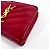 Autre Marque Cartera Compacta con Cremallera Monogram Roja - vista 8