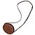 Céline Borsa a tracolla e spalla Triomphe Cuire Oval Pulse in pelle Tan - vista 10