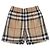 Burberry Pantalones cortos de seda a cuadros para mujer