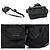 Prada Borsa a tracolla e crossbody in Re-Nylon e Tessuto Saffiano nera con logo triangolare - vista 5